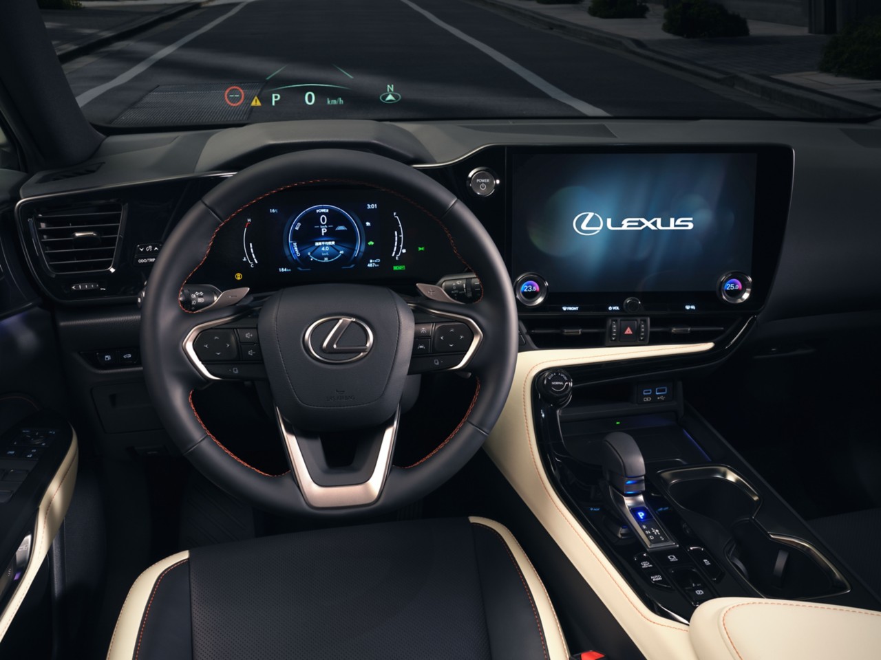 interior of a Lexus car